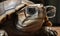 Meet wise and elderly turtle sporting glasses, navigating with difficulty. Creating using generative AI tools