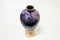 Meeting potters. training courses for novice ceramists. reportage. beautiful ceramic vase, covered with glaze