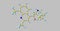 Mefloquine molecular structure isolated on grey