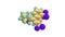 Mefloquine molecule rotating video Full HD