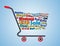 Mega or Big Weekend Sale Shopping Cart Banner