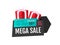 Mega Sale, Limited Time Only Isolated Gift Label