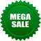 Mega sale seal stamp badge green