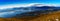 Mega wide panorama of Tromso city background