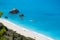 Megali Petra beach on the Lefkada island, Greece