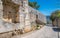 Megalithic walls in Alatri acropolis, province of Frosinone, Lazio, central Italy.