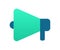 Megaphone advertise promotion single isolated icon with gradient style