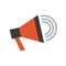 Megaphone anouncement isolated icon