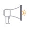 Megaphone colour line vector  icon