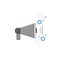 Megaphone Digital Email Marketing Icon Thin Line