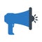 Megaphone glyph colour vector  icon