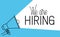 Megaphone with we are hiring message