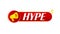 Megaphone with hype banner on white background. Web design. 4K video animation