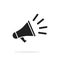 Megaphone icon isolated. Speaker sign. Loudspeaker simbol. Message element