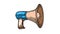 Megaphone icon video animation. Attention sign animation. Business promotion