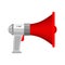 Megaphone isolated. Loudspeaker. shout against white background