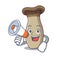 With megaphone king trumpet mushroom character cartoon