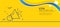 Megaphone line icon. Advertisement device sign. Brand ambassador. Minimal line yellow banner. Vector
