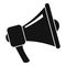 Megaphone linguist icon, simple style