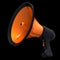 Megaphone news blog loudspeaker bullhorn orange icon