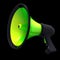 Megaphone news blog loudspeaker communication green