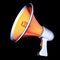 Megaphone news blog propaganda communication loudspeaker