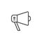 Megaphone outline icon