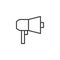 Megaphone outline icon