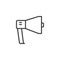 Megaphone outline icon