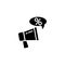 Megaphone, sale icon. Simple vector black friday icons for ui and ux, website or mobile application