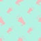 Megaphone Shameless Pattern Design in the pastel color background.