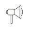 Megaphone speaker. Megafon icon. Marketing concept. Vector illustration. Stock image.