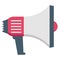 megaphone, speaking-trumpet Color Vector icon which can be easily modified or edit