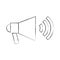 Megaphone talk person