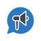 Megaphone vector glyph colour icon