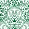 Mehendi seamless pattern of green with white color. Boho Indian style ornament tattoo.
