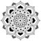 Mehndi henna Indian element flower mandala for tatoo or card.