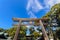 Meiji-Jingo Shrine gate in Tokyo Japan.