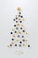 Meilleurs Voeux - Best Wishes. Christmas Tree made of stars