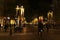 Meir shopping street at night, Antwerp, Belgium