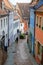 Meissen city. Saxony, Germany. Street of old medieval town