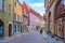 Meissen, Germany, August 7, 2022: View of a commercial street in