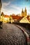 Meissen,Saxony, Germany.  17.02. 2019, .top view of the tiled roofs of old german houses