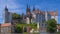 MEISSEN,SAXONY,GERMANY.Albrechtsburg Castle with Cathedral behind.