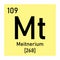 Meitnerium chemical symbol