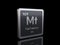 Meitnerium Mt, element symbol from periodic table series