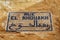 MEKNES, MOROCCO - JUNE 01, 2017: Street information plaque in Meknes medina. Meknes is one of the four Imperial cities of Morocco