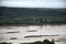 Mekong river from cliffs above the Mekong at Pha Taem National Park