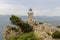 The Melagavi lighthouse on the Agrilaos peninsula Europe, Greece