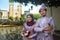 Melaka/Malaysia-19.11.2017:The malaysian wedding couple in traditional dress